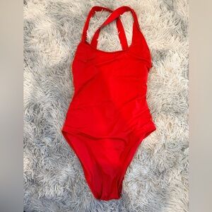Andie Swim Women’s One-Piece Red Swimsuit